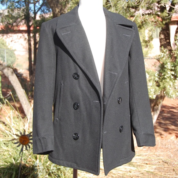 authentic navy pea coat